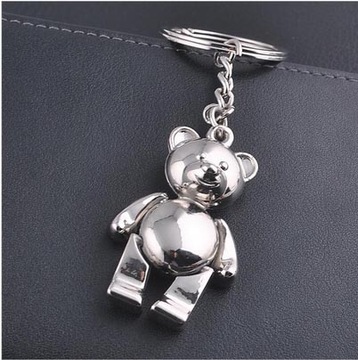 МЕТАЛЛИЧЕСКИЙ БРЕЛОК ДЛЯ КЛЮЧЕЙ, СУМОЧКИ, МИШКИ, ПОДВИЖНЫЙ БРЕЛОК, КУЛОН