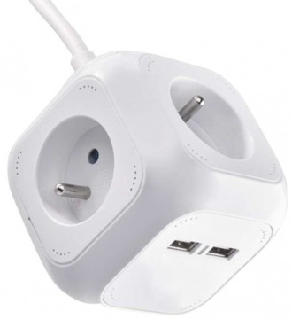 УДЛИНИТЕЛЬ MAGIC CUBE РАЗДЕЛИТЕЛЬ С USB-КАБЕЛЕМ