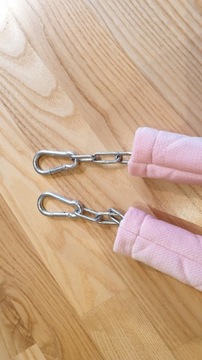 Большие домашние качели для детей, стеганые, розовые.