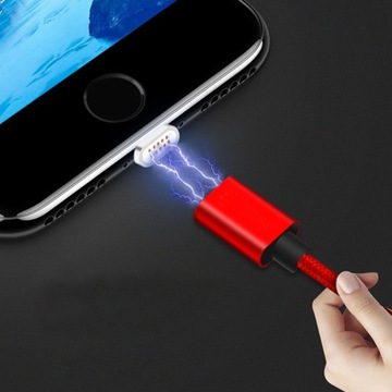 МАГНИТНЫЙ КАБЕЛЬ 3в1 USB-C МИКРОУСБ IPHONE QC 3.0