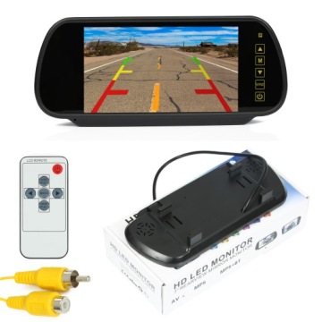 MONITOR 7'' W LUSTERKU DO KAMERY COFANIA KOLOR 2AV