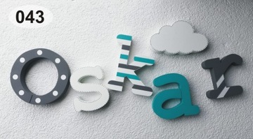 ИМЯ РЕБЕНКА 3D РАЗНОЦВЕТНЫЕ БУКВЫ - ДЕКОРЫ