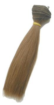 1szt włosy dla lalek, wig 15cm brązowe