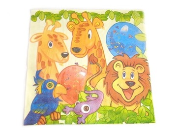 БУМАЖНЫЕ САЛФЕТКИ ДЛЯ ДНЯ РОЖДЕНИЯ 33х33 см 20 шт.