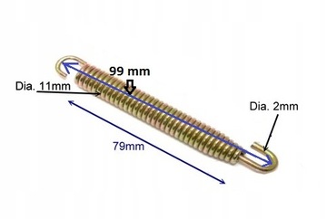 Пружина JMT для выхлопа 99 мм.