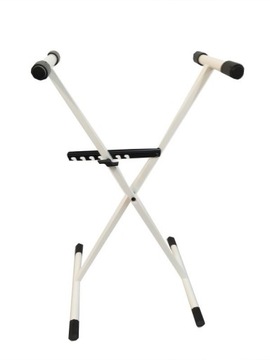 ALUMINIOWY STATYW stojak keyboard 61klawiszy BIAŁY