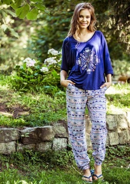 Key LHS 830 PIŻAMA DAMSKA HOMEWEAR BOHO M