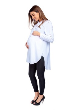 Свободная туника-рубашка асимметричная БЕРЕМЕННОСТЬ 44 размер