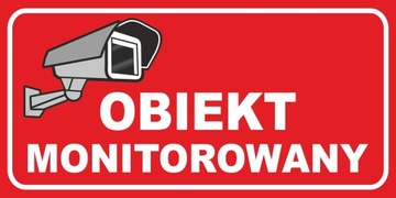 TABLICZKA TEREN OBIEKT MONITOROWANY RODO pcv 20x10