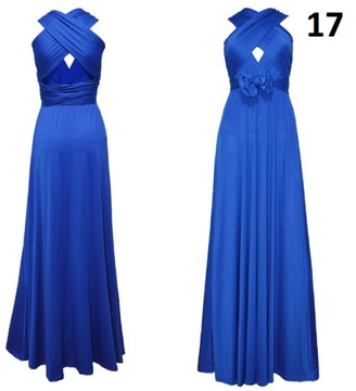 СВАДЕБНОЕ ВЫПУСКНОЕ платье С РАЗЛИЧНЫМИ ЗАВЯЗКАМИ MAXI LONG S