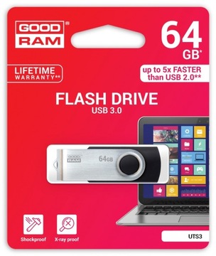 Pendrive GOODRAM TWISTER Czarny 64GB USB 3.0