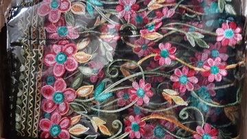 УНИВЕРСАЛЬНЫЙ ПЕНИУАР С ЦВЕТОЧНОЙ ВЫШИВКОЙ КРАСОТА МОДА АЗИАТСКИЙ СТИЛЬ ТУРЕЦКИЙ ЦВЕТОК