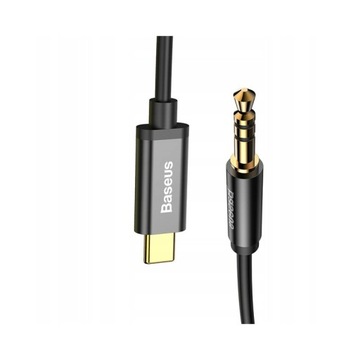 BASEUS KABEL AUDIOUSB-C TYPE-C AUX DO MINI JACK 3.5mm WTYK PRZEWÓD ADAPTER