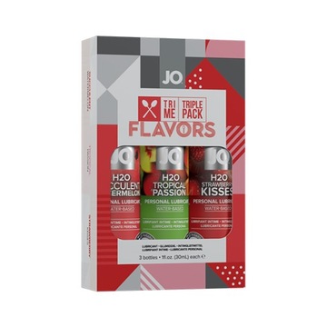SYSTEM JO TRZYPAK ŚRODKI NAWILŻAJĄCE SMAKI 3x30ml