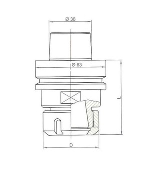 HSK63F ER32 Держатель ЧПУ, ИТАЛЬЯНСКИЙ