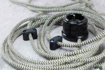 черный держатель кабеля 2,5мм2 1,5мм2 LOFT