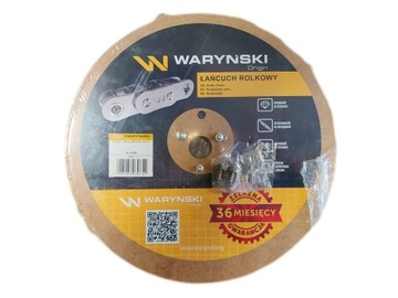 ŁAŃCUCH ROLKOWY WARYŃSKI 08B-1 1/2 5M + OGNIWO