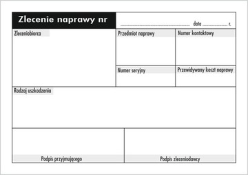 ZLECENIE NAPRAWY