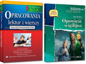 OPOWIEŚĆ WIGILIJNA + OPRACOWANIA LEKTUR 7-8