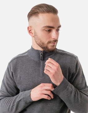 Sweter Męski Półgolf Rozsuwany Swetry 2425 -03 XXL