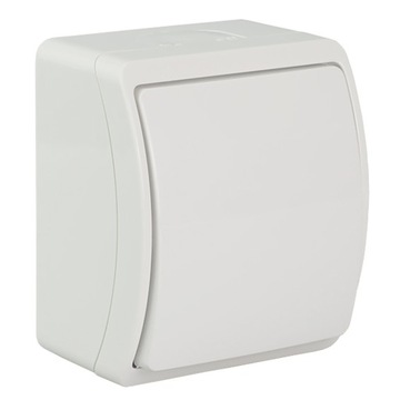 KOALA ОДИНОЧНЫЙ НАКЛАДНОЙ ВЫКЛЮЧАТЕЛЬ IP44 151-01 БЕЛЫЙ