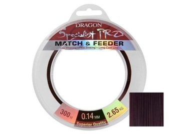 Mocna i miękka ŻYŁKA DRAGON Specialist Pro MATCH&FEEDER 0,20 spławik feeder