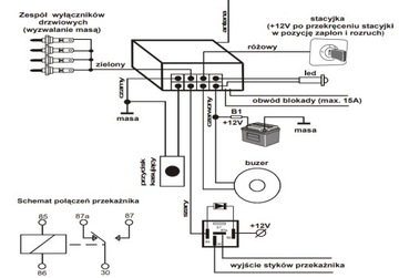 KD-2006 id2 необслуживаемый замок зажигания, сигнализация, 2 пульта дистанционного управления с функцией сна