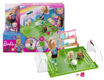 LALKA BARBIE CHELSEA BOISKO DO PIŁKI NOŻNEJ GHK37