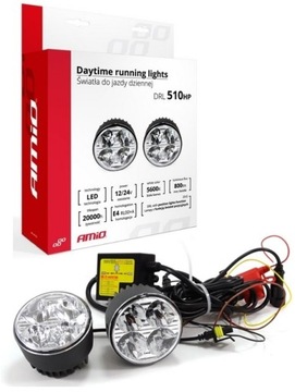 ŚWIATŁA DZIENNE LED OKRĄGŁE DRL 510 HP 12V / 24V