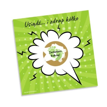 Kartka zdrapka - jestem w ciąży zostaniesz tatą