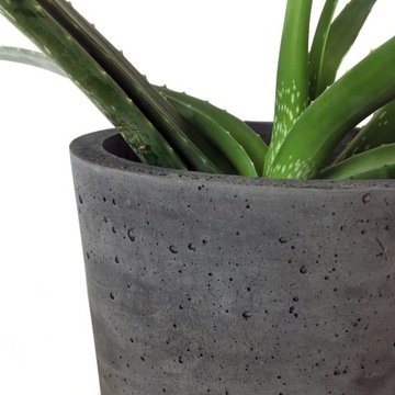 BETONOWA DONICA Z BETONU okrągła wysokość 20 cm