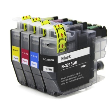 4x TUSZE do BROTHER LC3211 LC3213 DCP-J572DW J772