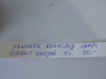 MOTOREK REGULACE SVĚTLA LEVÝ RENAULT KADJAR