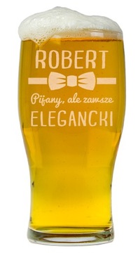 SZKLANKA NA PIWO NA DZIEŃ CHŁOPAKA PREZENT WZORY