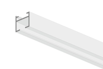 ALUMINIOWA SZYNA SUFITOWA POJEDYNCZA SIMPLE 155 MD