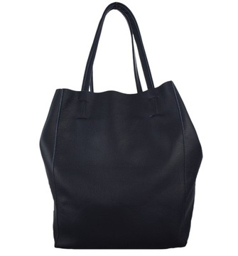 КОЖАНАЯ СУМКА-ШОППЕР КОСМЕТИЧЕСКАЯ СУМКА 2В1