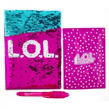 LOL SURPRISE DIARY с пайетками + УФ-РУЧКА