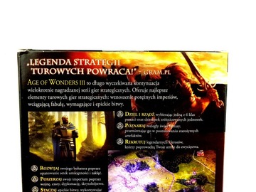 КОРОБКА AGE OF WONDERS III БЕЗ ИГРЫ