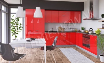 КОМПЛЕКТ КУХОННОЙ МЕБЕЛИ MEGA II ГЛЯНЦЕВЫЙ МДФ