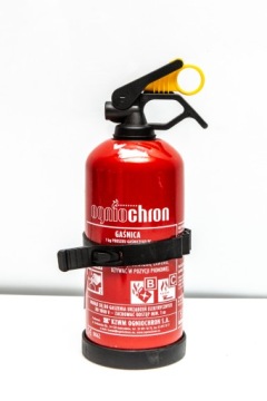 GAŚNICA PROSZKOWA 1KG +WIESZAK