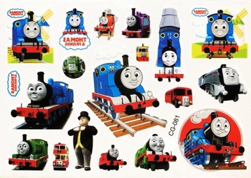 Tatuaż naklejka THOMAS FRIENDS Tomek i przyjaciele Lokomotywa pociąg PUF