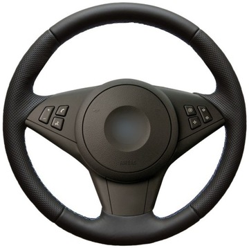 POKROWIEC NA KIEROWNICE BMW E60 E61 NOWA SKÓRA