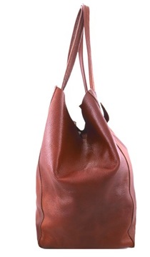 TOREBKA SKÓRZANA WOREK TORBA SKÓRA SHOPPER BRAZOWA