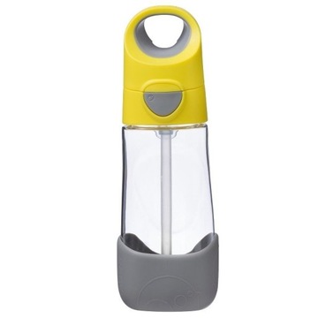 B.BOX Tritanowa butelka słomka 450 lemon sherbet Żółty Bidon Uchwyt