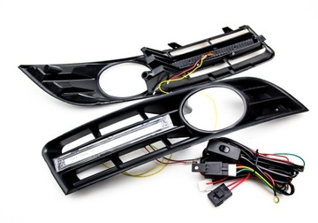 VW PASSAT B6 LED KIERUNKOWSKAZY+DZIENNE KRATKI DRL