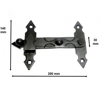 ЗАКРЫВАЮЩИЙ ЗАМОК ДЛЯ РЕТРО-КОВАНЫХ СТАВН 200 мм