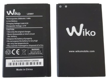 NOWA ORYGINALNA BATERIA WIKO LENNY 1800mAh