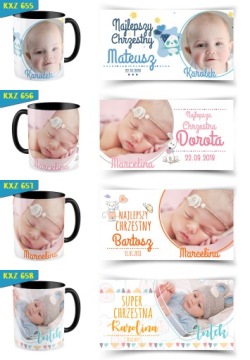 Черная благодарственная кружка PHOTO CUP для CHRISTMAS