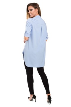 Luźna CIĄŻOWA asymetryczna tunika koszulowa r - 50