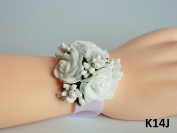 K 14 * Kotylion na rękę ślub studniówka KOLORY